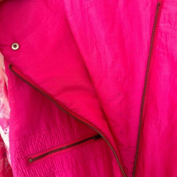 Etirel Vintage 1980s/90s Abstract Retro Pink Women’s Ski One Piece Snowsuit - Picture 12 of 16